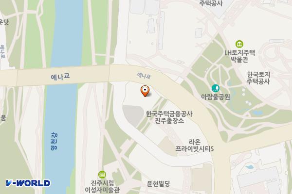 진주시 혁신LH허브시티 위치 지도 — 경상남도 진주시 에나로 138