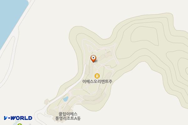 통영시 클럽ES통영리조트 위치 지도 — 경상남도 통영시 산양읍 척포길 628-113