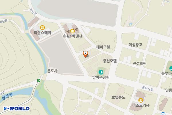 양산시 몽마르뜨모텔 위치 지도 — 경상남도 양산시 하북면 통도9길 8-5