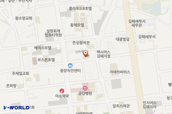 김해시 호텔그란트베이 위치 지도 — 경상남도 김해시 가락로30번길 7