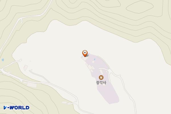 통영시 정각사사찰 위치 지도 — 경상남도 통영시 광도면 홀리1길 340-198