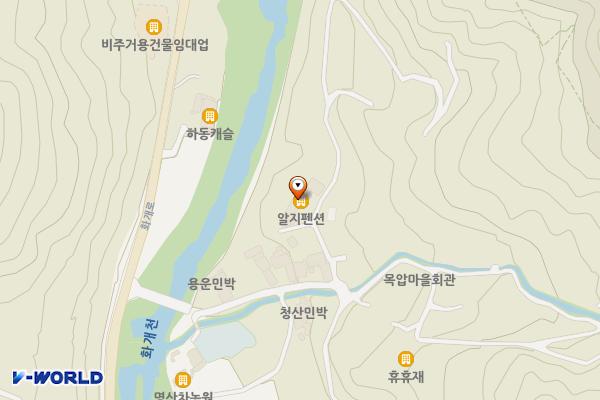 하동군 RG펜션텔 위치 지도 — 경상남도 하동군 화개면 맥전길 9