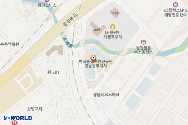 경남창원과학기술진흥원 위치 지도 — 경상남도 창원시 의창구 창원대로18번길 46
