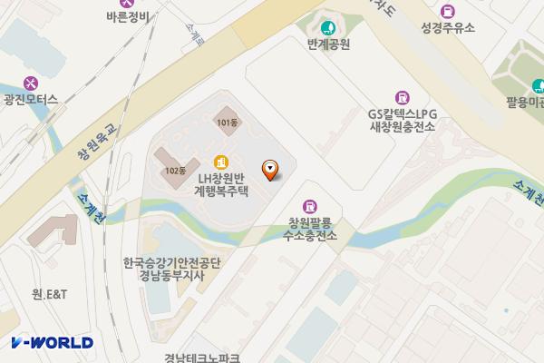 창원시 지능기계엔지니어링센터 위치 지도 — 경상남도 창원시 의창구 소계로 7