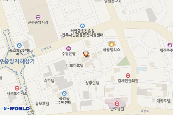 진주시 이프모텔 위치 지도 — 경상남도 진주시 진양호로564번길 12-4