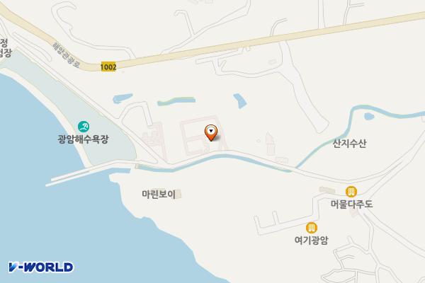 창원시 오션뷰호텔 위치 지도 — 경상남도 창원시 마산합포구 진동면 광암해안길 137