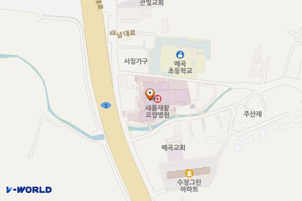 함안군 새롬재활요양병원 위치 지도 — 경상남도 함안군 칠원읍 예곡1길 13
