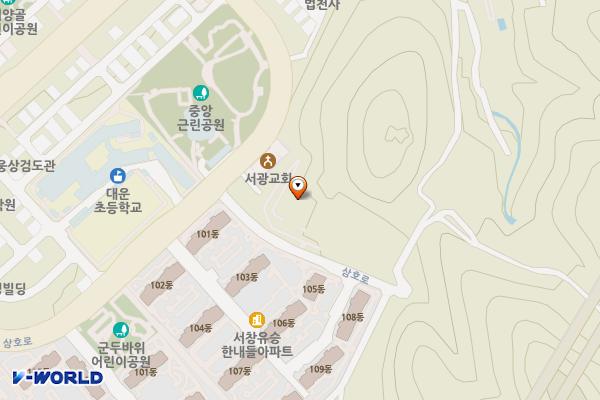 양산시 도시정원베이커리카페 위치 지도 — 경상남도 양산시 삼호로 106