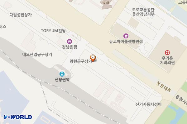 창원시 창원기계공구상가 위치 지도 — 경상남도 창원시 의창구 창원대로 400