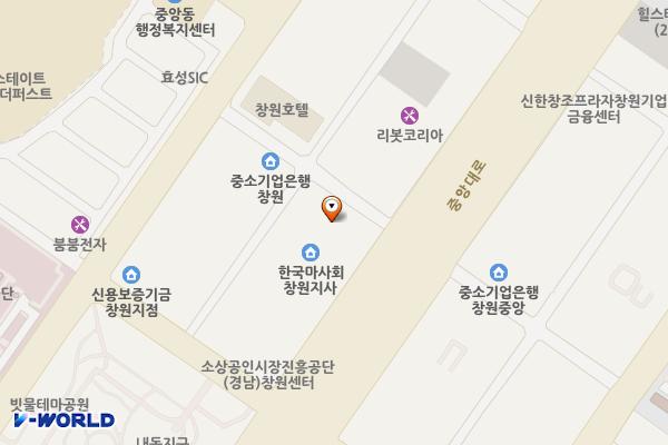 창원시 경남오피스텔 위치 지도 — 경상남도 창원시 성산구 중앙대로 37
