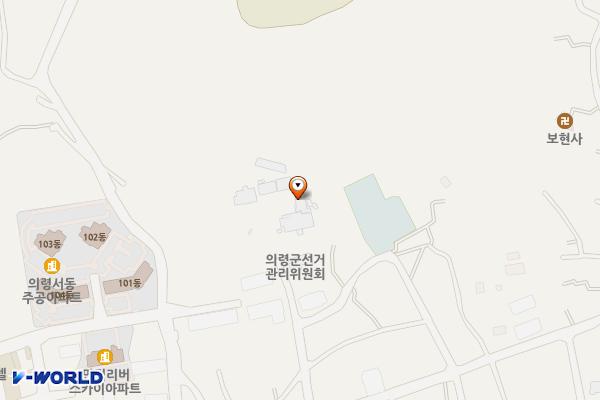 농업기술센타 진입로 주차장 위치 지도 — 경상남도 의령군 의령읍 의병로9동길 30