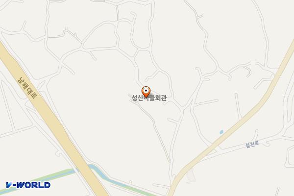 남해군 성산마을회관 위치 지도 — 경상남도 남해군 고현면 남해대로3332번길 32