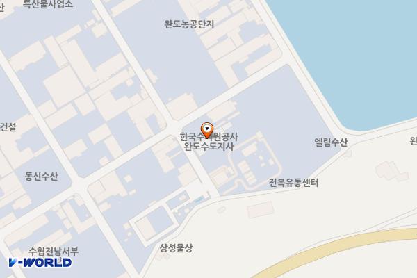 완도군 k-water 완도수도관리단 위치 지도 — 전남광주통합특별시 완도군 완도읍 농공단지7길 39