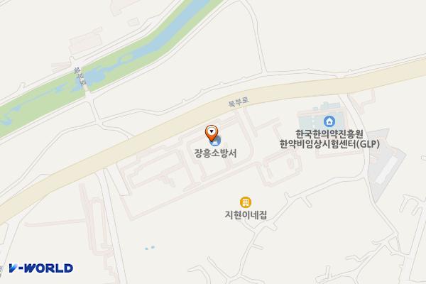 장흥군 전남소방본부 위치 지도 — 전남광주통합특별시 장흥군 장흥읍 북부로 138