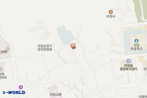 의령향교-의령택시 주차장 위치 지도 — 경상남도 의령군 의령읍 서동리 1022-16