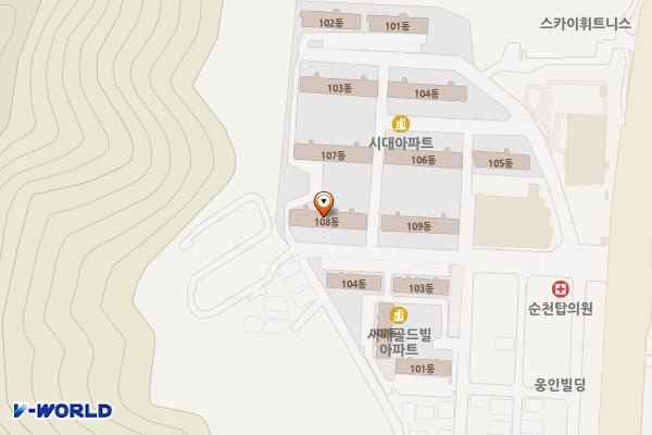 순천시 NC백화점순천점 위치 지도 — 전남광주통합특별시 순천시 비봉2길 22