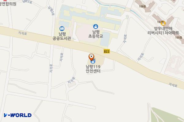 나주시 나주소방서남평119안전센터 위치 지도 — 전남광주통합특별시 나주시 남평읍 지석로 106