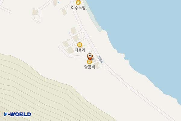 여수시 달콤팬션 위치 지도 — 전남광주통합특별시 여수시 돌산읍 계동로 515