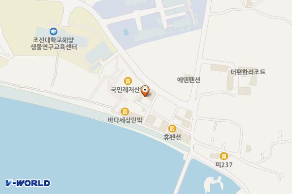 완도군 스타비치펜션 위치 지도 — 전남광주통합특별시 완도군 신지면 명사십리61번길 230-1