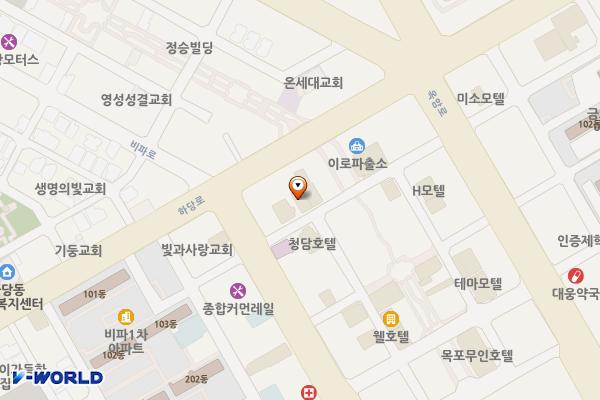 목포시 맨하탄모텔 위치 지도 — 전남광주통합특별시 목포시 비파로124번길 5