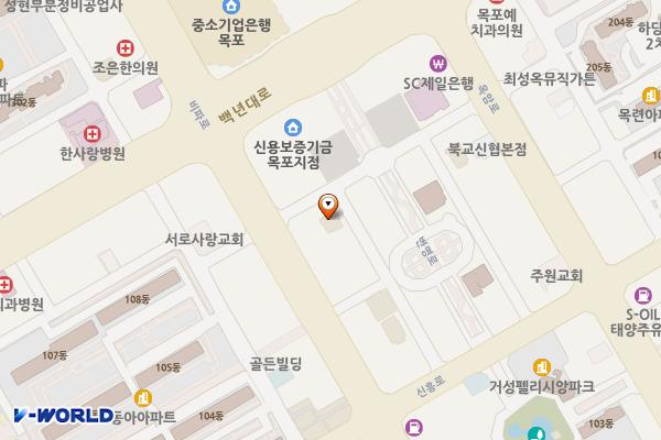목포시 스카이모텔 위치 지도 — 전남광주통합특별시 목포시 신흥로59번길 15
