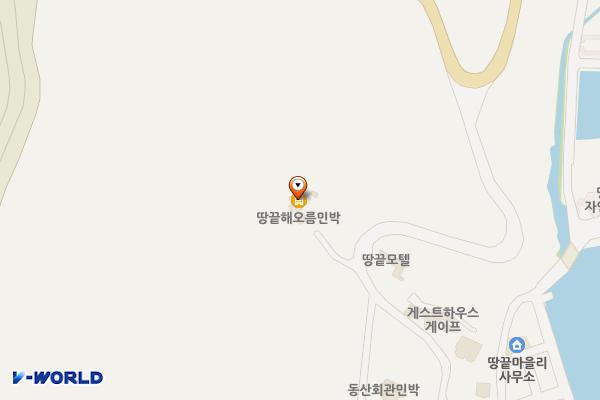 해남군 해오름펜션 위치 지도 — 전남광주통합특별시 해남군 송지면 땅끝마을길 34