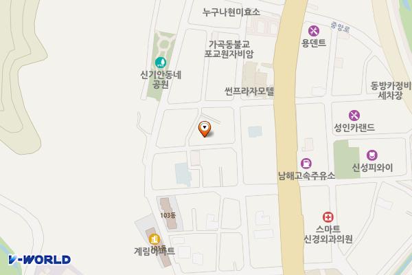 순천시 푸드코아 위치 지도 — 전남광주통합특별시 순천시 안신기4길 33