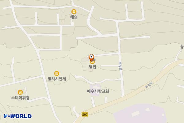 담양군 호시담 위치 지도 — 전남광주통합특별시 담양군 용면 추령로 375-23