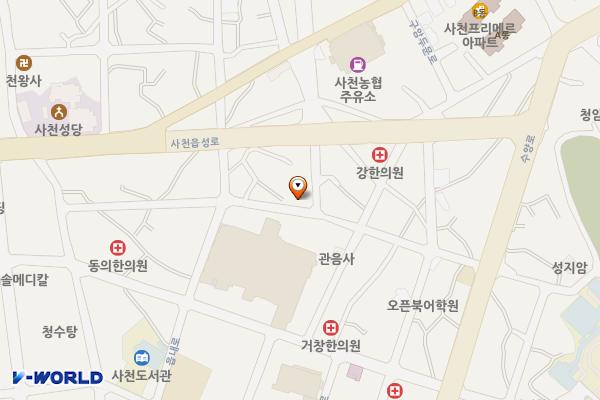 사천읍시장노상주차장 위치 지도 — 경상남도 사천시 정의길