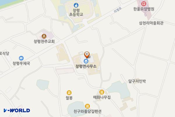 담양군 창평면사무소 위치 지도 — 전남광주통합특별시 담양군 창평면 돌담길 9
