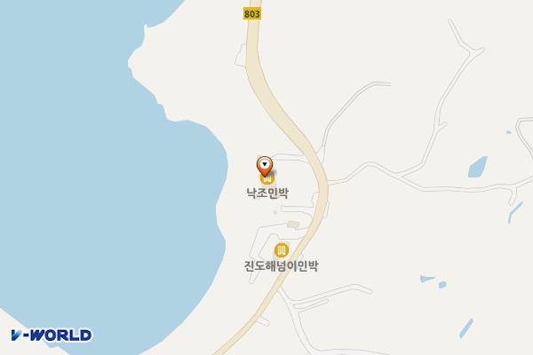 진도군 낙조펜션 위치 지도 — 전남광주통합특별시 진도군 지산면 세방낙조로 109