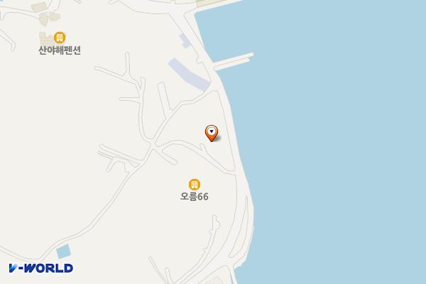 신안군 오름66민박 위치 지도 — 전남광주통합특별시 신안군 지도읍 동천길 66