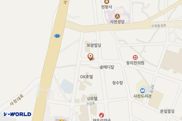 제일의원노상주차장 위치 지도 — 경상남도 사천시 진삼로
