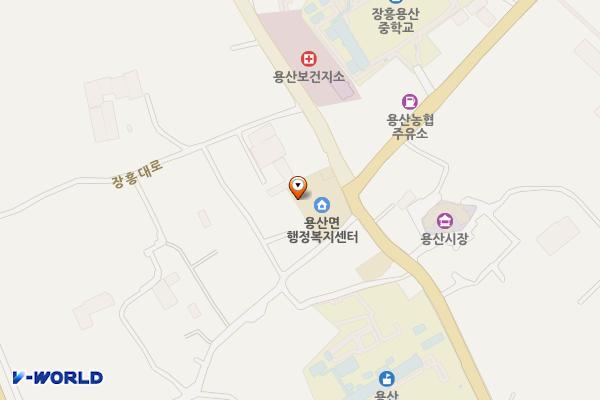 장흥군 용산면행정복지센터 위치 지도 — 전남광주통합특별시 장흥군 용산면 장흥대로 2467