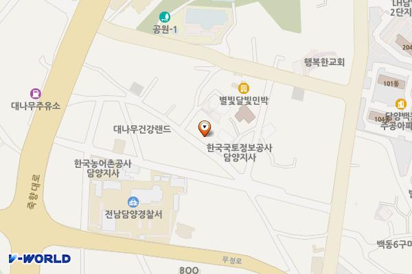 담양군 갤러리268상가 위치 지도 — 전남광주통합특별시 담양군 담양읍 삼거리길 23