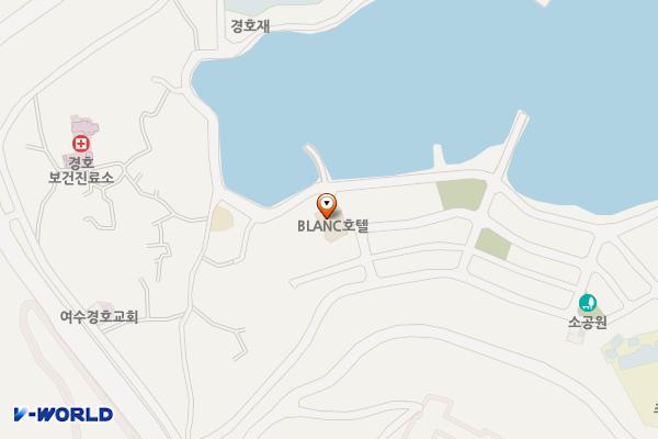 여수시 블랑호텔 위치 지도 — 전남광주통합특별시 여수시 대경도4길 14