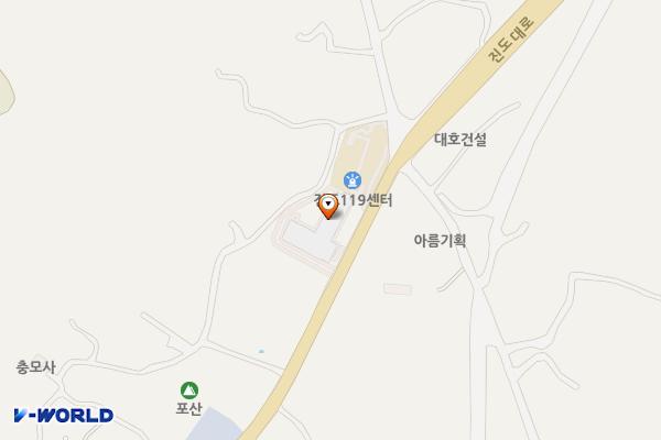 진도군 진도소방서 위치 지도 — 전남광주통합특별시 진도군 진도읍 진도대로 6935