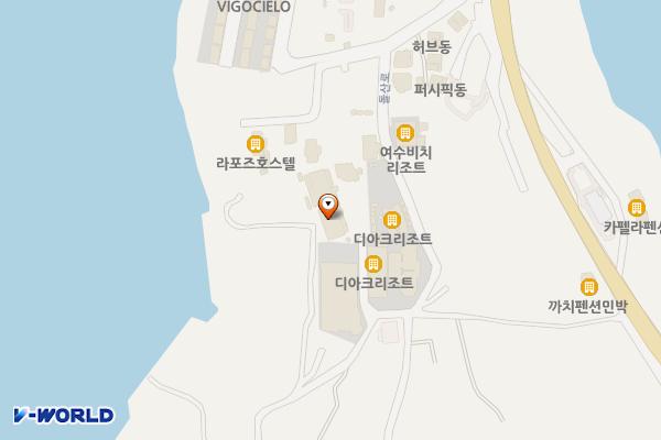 BMW차징스테이션 웨스트힐스풀빌라 by코오롱모터스 위치 지도 — 전남광주통합특별시 여수시 돌산읍 몰둠벙길 22-9