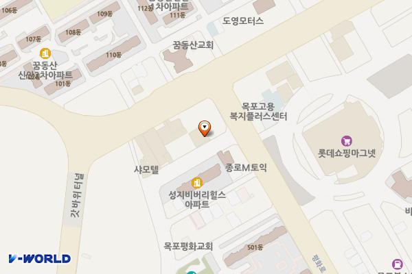 목포시 VIP호텔 위치 지도 — 전남광주통합특별시 목포시 미항로 6