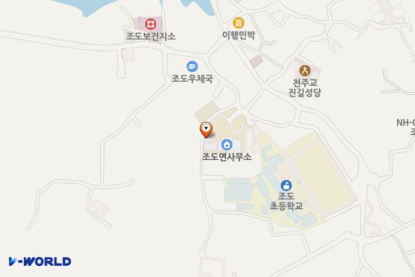 진도군 조도면사무소 위치 지도 — 전남광주통합특별시 진도군 조도면 창리길 49