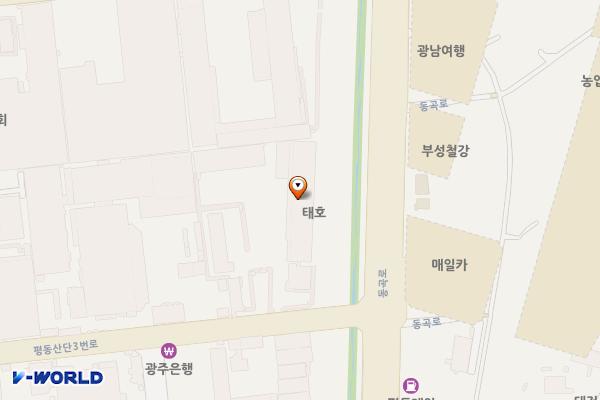 광주광역시 광산구 태호 위치 지도 — 전남광주통합특별시 광산구 평동산단3번로 219