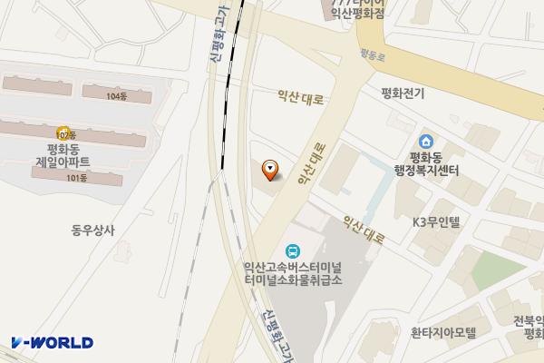 익산시 수모텔 위치 지도 — 전북특별자치도 익산시 익산대로 57