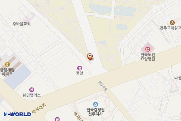 전주시 전북대학교 위치 지도 — 전북특별자치도 전주시 덕진구 백제대로 567