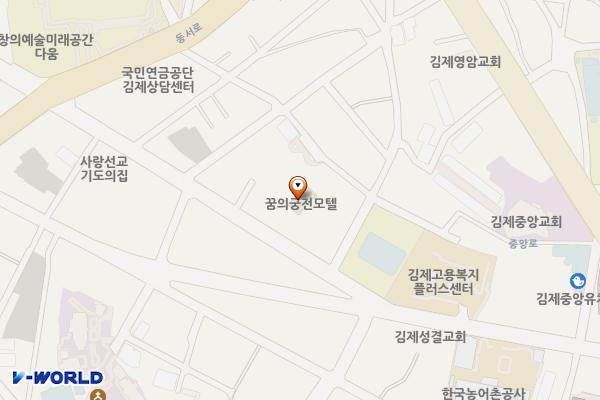 김제시 꿈의궁전모텔 위치 지도 — 전북특별자치도 김제시 서낭당길 121-9