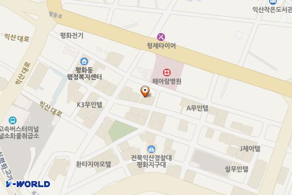 익산시 링스모텔 위치 지도 — 전북특별자치도 익산시 익산대로2길 25