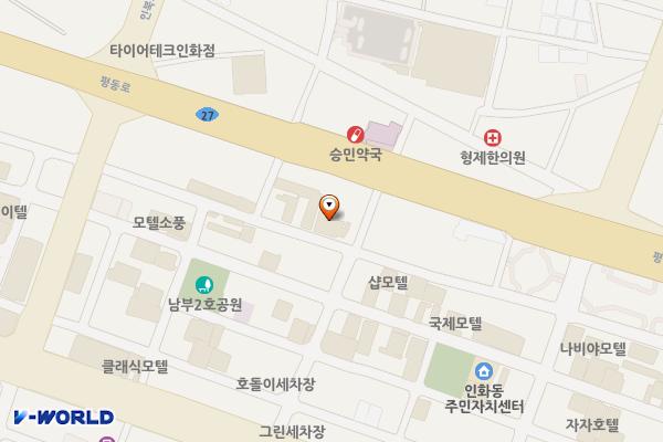 익산시 오렌지모텔 위치 지도 — 전북특별자치도 익산시 인북로6길 21-2