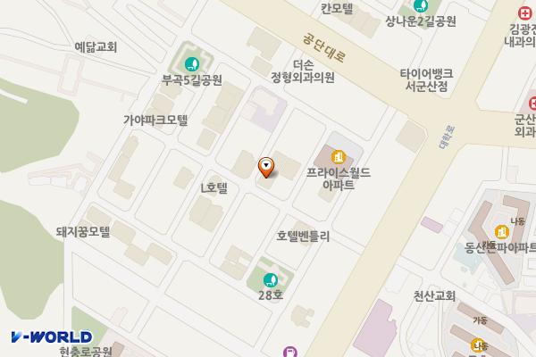 군산시 알호텔 위치 지도 — 전북특별자치도 군산시 부곡4길 18-2