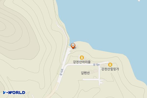 순창군 강천산나비잠펜션 위치 지도 — 전북특별자치도 순창군 팔덕면 광덕로 614