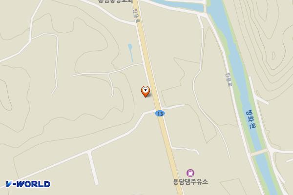 진안군 통큰집 위치 지도 — 전북특별자치도 진안군 용담면 옥수길 2