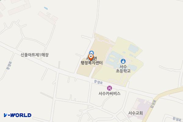 군산시 서수면사무소 위치 지도 — 전북특별자치도 군산시 서수면 항쟁로 193